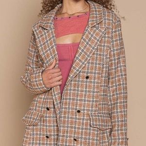 BRAND NEW POL CLASSIC PLAID BLAZER IN SIZE MEDIUM
